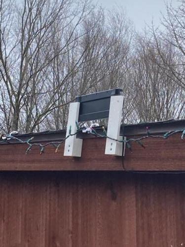 Solar Panel mounted with extension cable